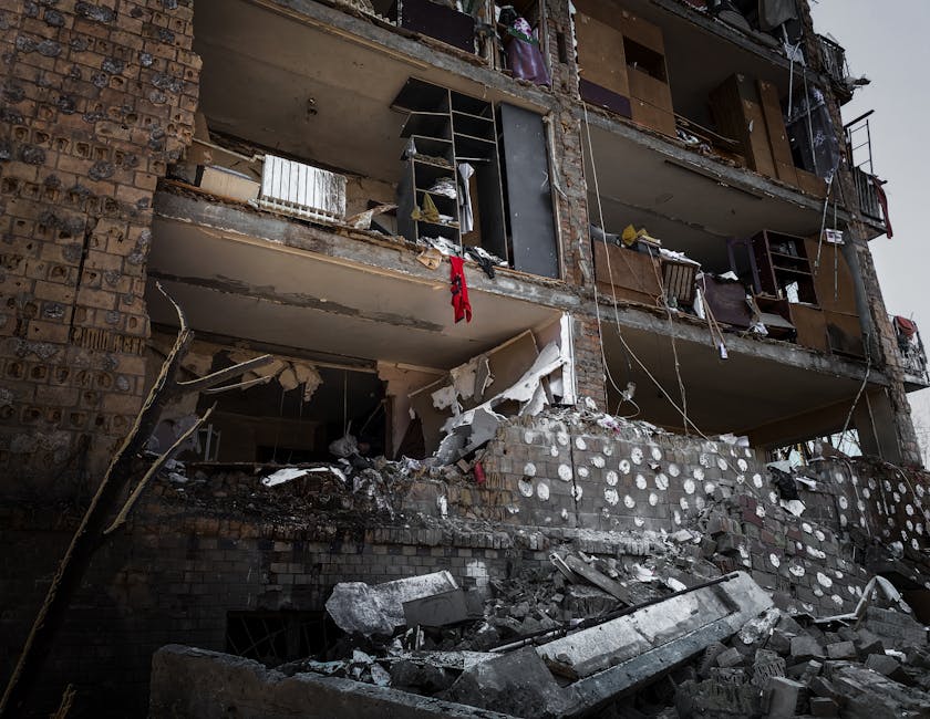 1 Building Collapses in Kyiv After 12 Drone Strikes
